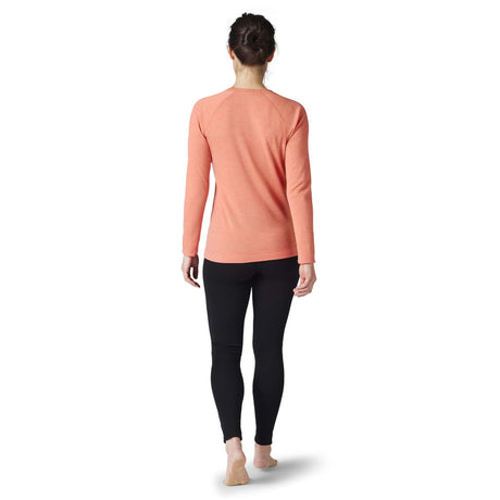 Smartwool Merino 250 baselayer chandail de base sunset coral femme dos