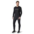 Smartwool Merino Sport 150 chandail imprimé noir manches longues  homme face