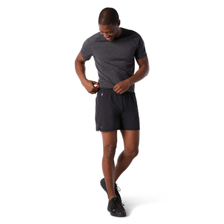 Smartwool Merino Sport Lined 5-inch short doublé noir homme face