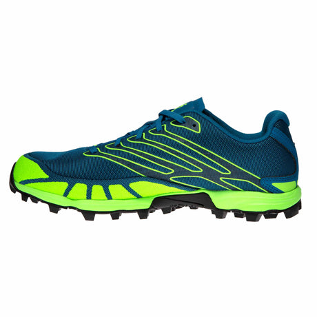 Inov-8 X-Talon 255 Chaussures de course à pied trail pour femme bleu/vert côté intérieur