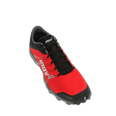 Chaussure de course a pied trail INOV-8 X-Talon 225 rouge noir vue superieure