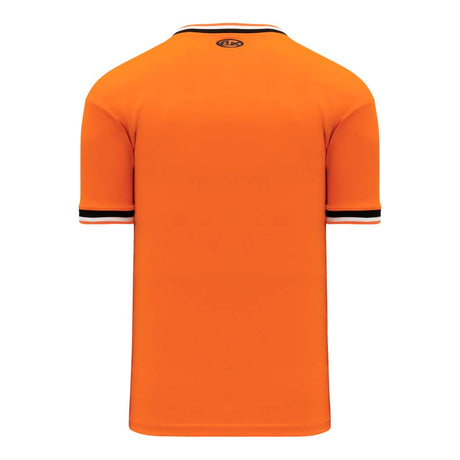 T-shirts de soccer Athletic Knit S1333 orange noir dos