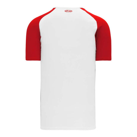 Athletic Knit S1375 chandail de soccer - Blanc / Rouge Dos